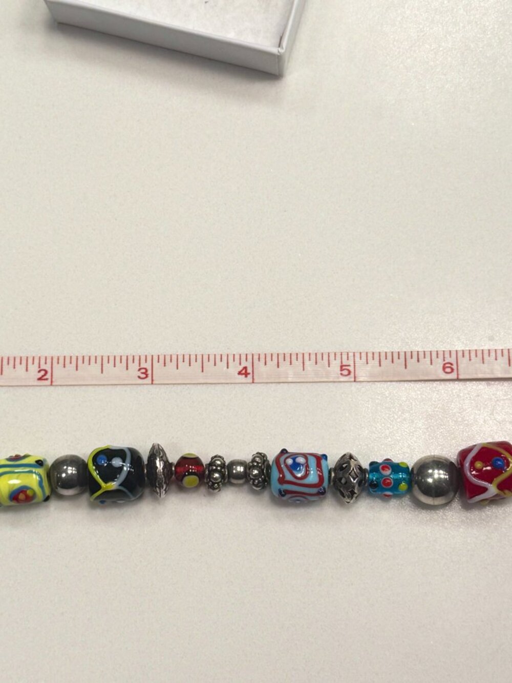 SILPADA-Sterling Silver Art Glass Lamp Work Toggle Bracelet B0871 RETIRED 7.75" - Picture 4 of 5